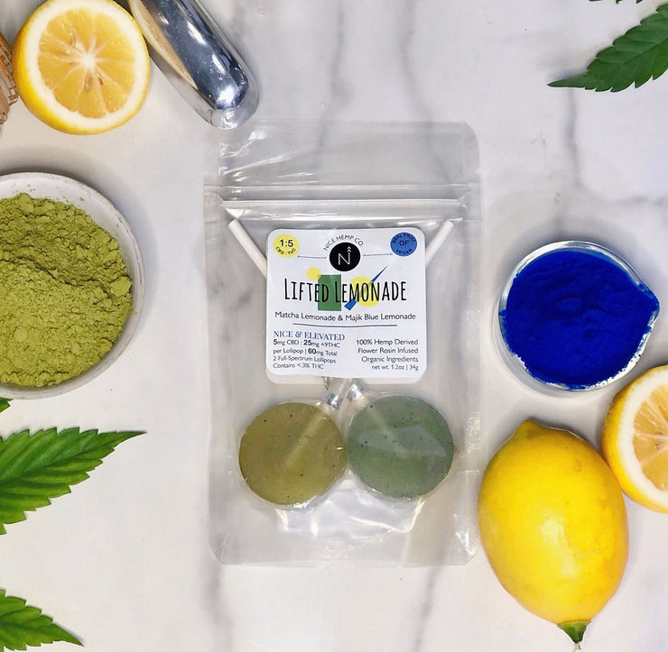 Lifted Lemonade 1:5 Hemp Derived Delta-9 Lollipops