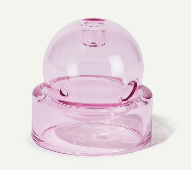Pink Crystal Ball Pipe